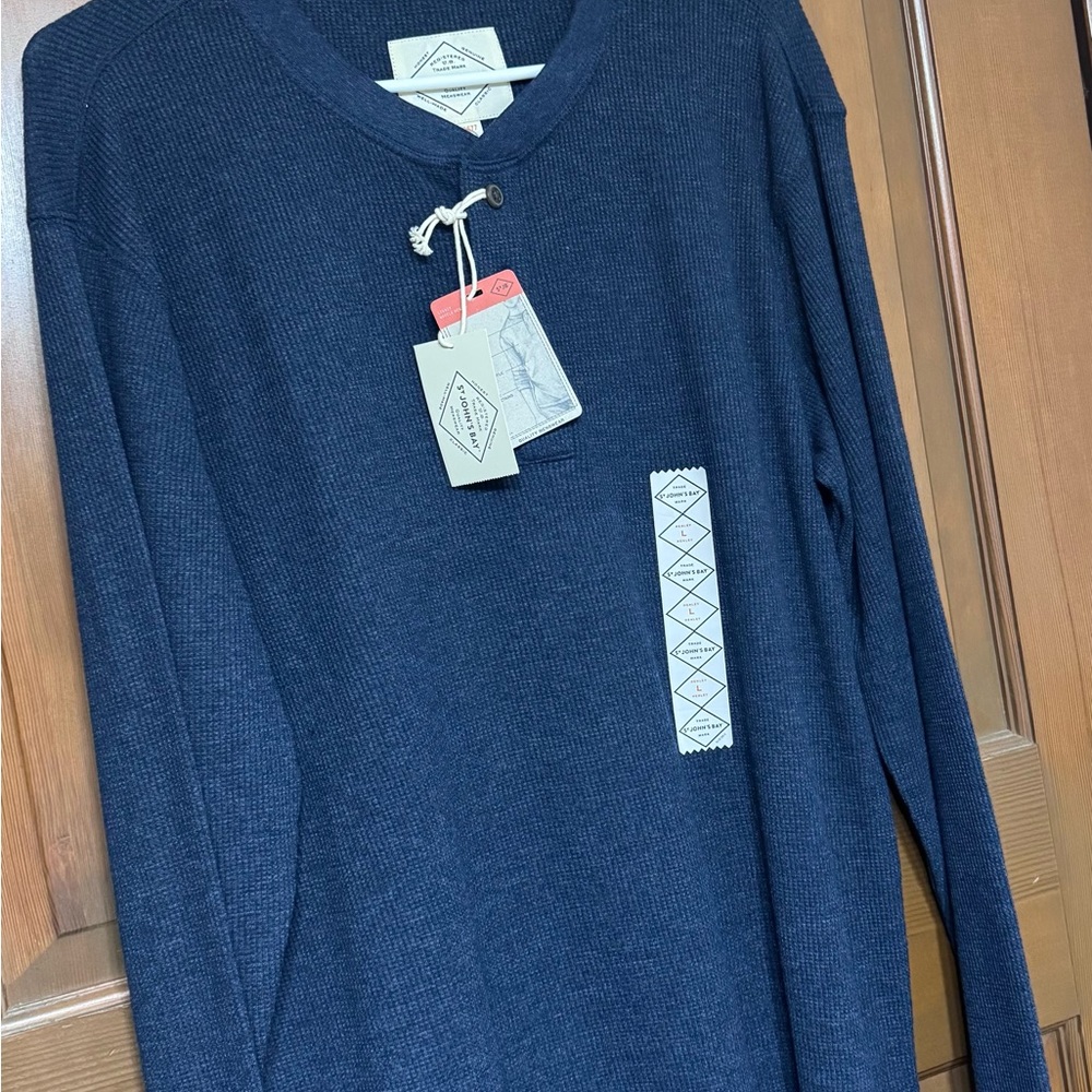 St. John's Bay Navy Blue Men's Shirt